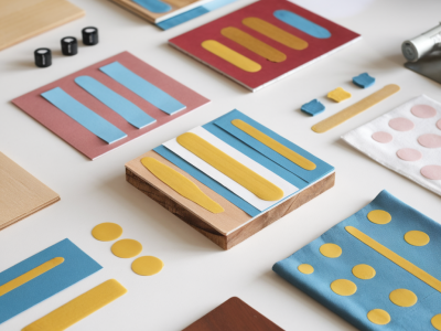 Quick tests to choose the right adhesive for paper, wood and fabric models