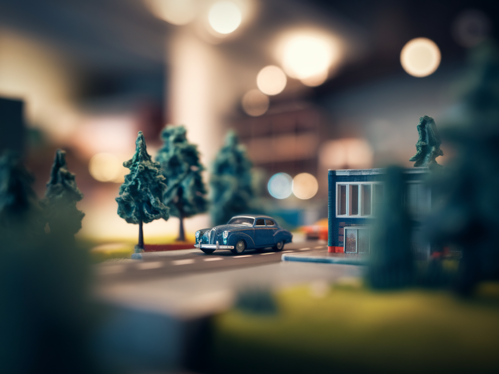 How to photograph a tabletop diorama with a smartphone to capture cinematic depth and creamy bokeh