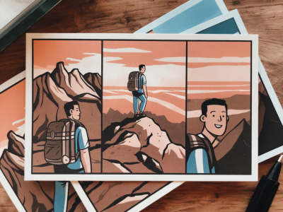 How to storyboard a one-minute visual story that fits on a postcard