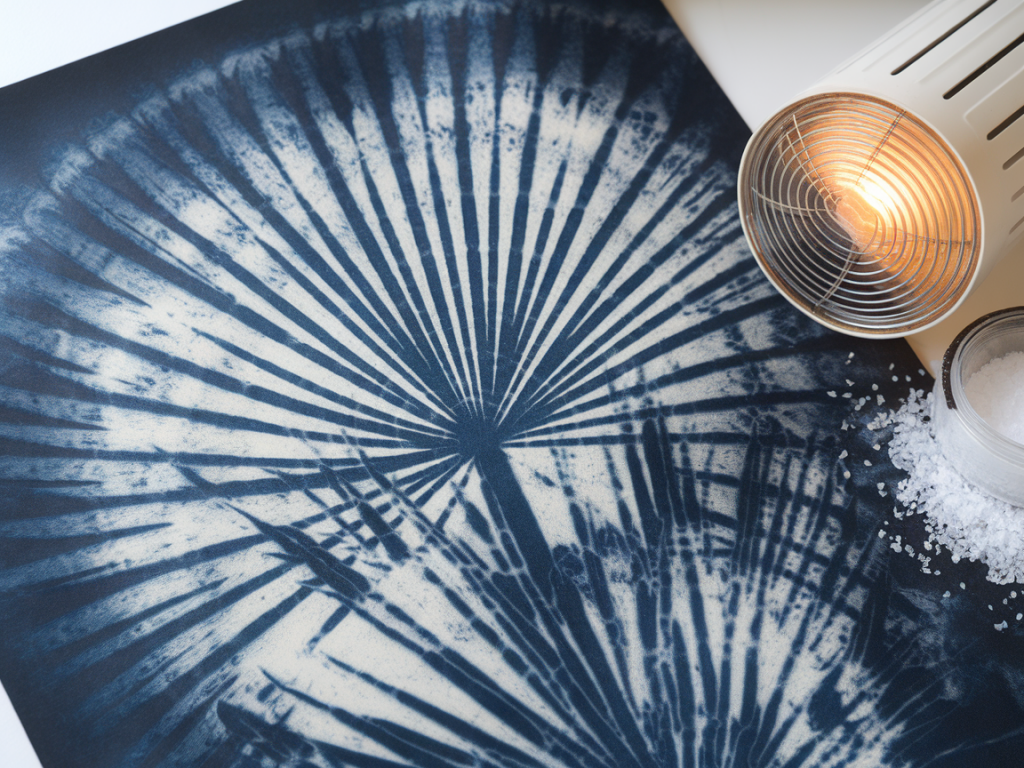 How to fake sun‑bleached cyanotype textures on paper props using tea, sunlamps and subtle salt washes