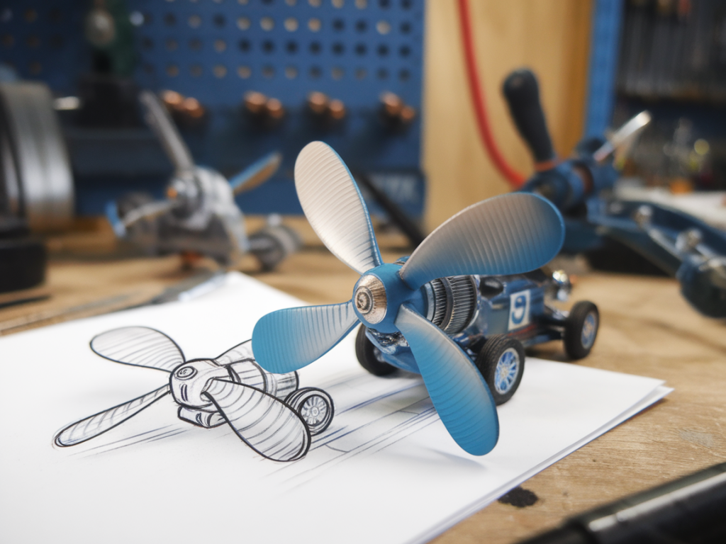 How I design a tiny mechanical prop from sketch to working prototype