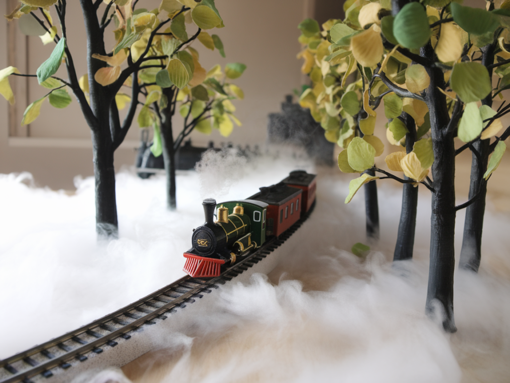 Create a convincing miniature fog effect for tabletop scenes using glycerin, cotton and a cheap aquarium pump