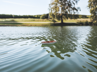 Which household varnishes give realistic miniature water ripples without resin?