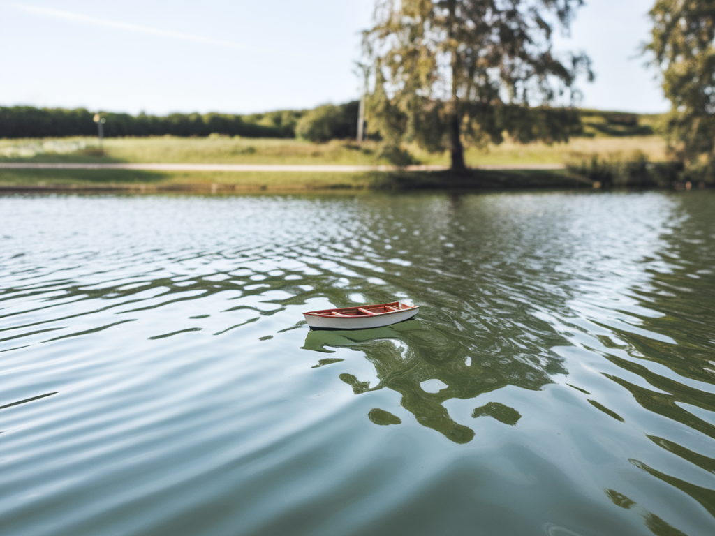 Which household varnishes give realistic miniature water ripples without resin?