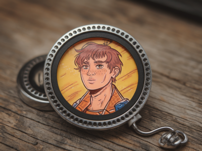 Make a pocket-sized thaumatrope that animates your own character drawing